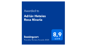 Premio Booking.com 2025: Adrián Hoteles Roca Nivaria, puntuación 8.9.