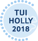TUI HOLLY 2018 logo with a blue circular design.