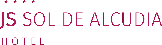 Hotel JS Sol de Alcudia, texto en fondo transparente.