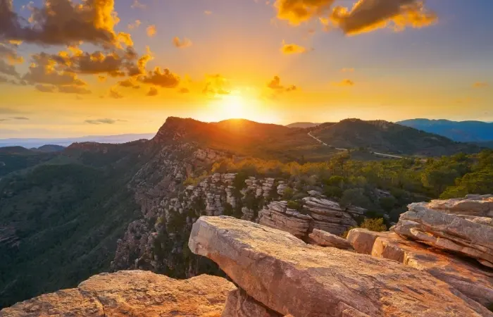 Atardecer en el Mirador del Garbí, Sierra Calderona, Valencia