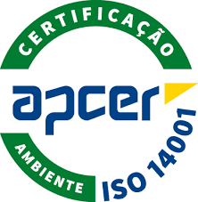 APCER ISO 14001 certification logo with green circle and white background.
