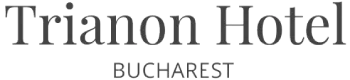 Trianon Hotel Bucharest logo in gray text.