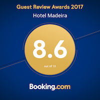 Hotel Madeira wins Booking.com Guest Review Award 2017, rated 8.6/10.