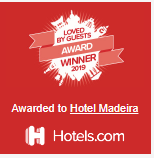 "Hotels.com 2019 Award Winner, awarded to Hotel Madeira."