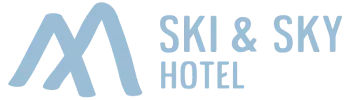 Mountain logo with "Ski & Sky Hotel" text.