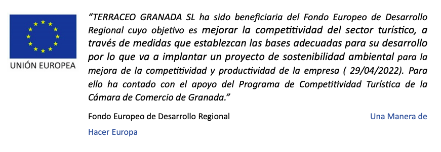 El documento certificado de la subvenci&oacute;n recibida por la parte de la Uni&oacute;n Europea.