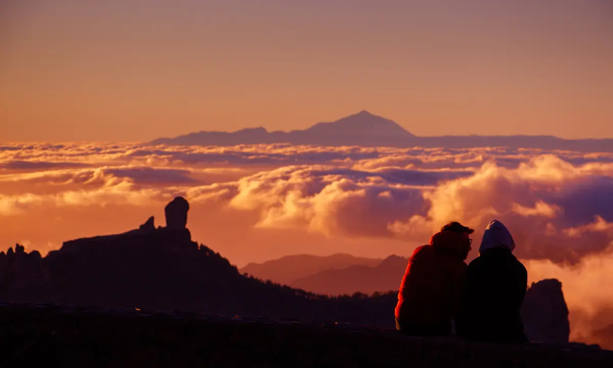 Sunset at Roque Nublo