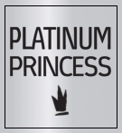 Logotipo &ldquo;Platinum Princess&rdquo; con &iacute;cono de corona negra