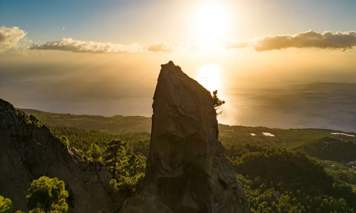 Sunset &ndash; Landscape of La Palma (Canary Islands)