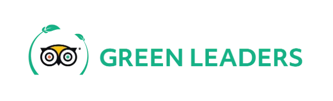 Logo de Green Leaders con un icono de robot verde y negro