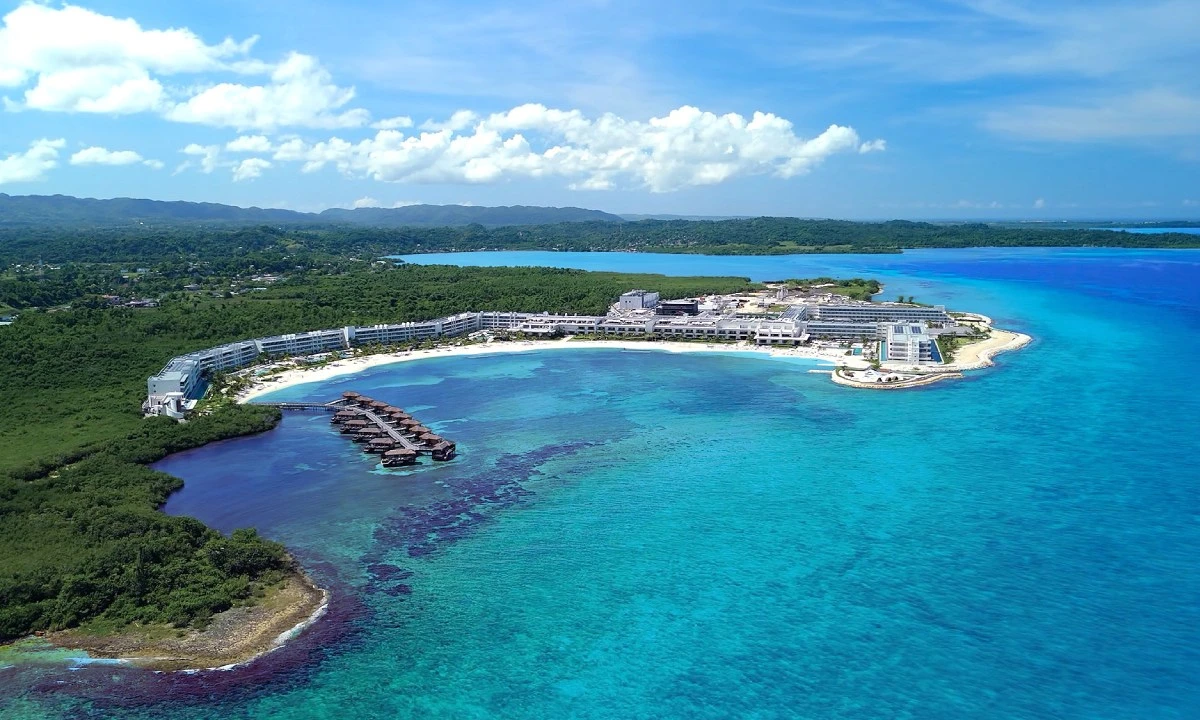 Aerial view of Jamaica