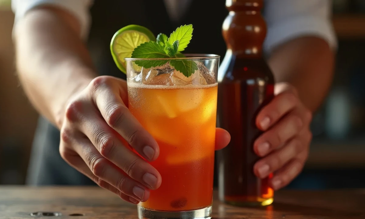 Mamajuana serviert als Digestif