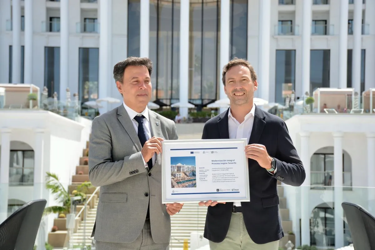 Acto de comunicación institucional y presentación de resultados de la operación de modernización del Princess Inspire Tenerife - Princess Hotels