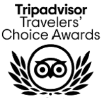 Logotipo de TripAdvisor Travelers&rsquo; Choice con medalla y laurel