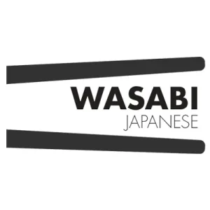 Logo de wasabi japon&eacute;s sobre fondo blanco