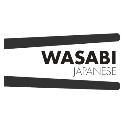 Logo de wasabi japon&eacute;s sobre fondo blanco