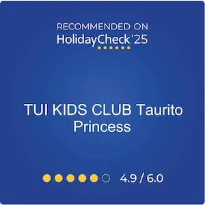 Tarjeta: TUI KIDS CLUB Taurițe &ldquo;Princess&rdquo; con nota 4,9/6,0 y HolidayCheck