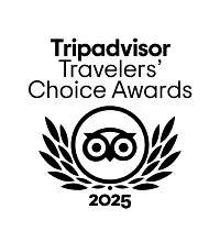 Logotipo de Tripadvisor Travelers&rsquo; Choice Awards con laurel y n&uacute;mero 4925