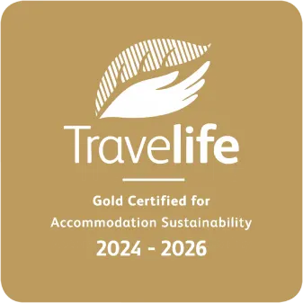 Certificaci&oacute;n Travelife Gold 2024-2026 por sostenibilidad y alojamiento responsable