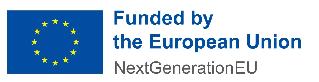 Bandera de la UE y texto &ldquo;Funded by the European Union / NextGenerationEU&rdquo;