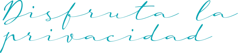 Escritura cursiva azul sobre fondo negro: &ldquo;Disfruta la m&uacute;sica&rdquo;.