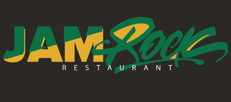 Logo de restaurante &ldquo;JAM & RIO&rdquo; con el texto &ldquo;RESTAURANT&rdquo; debajo.