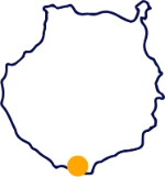 Mapa de Espa&ntilde;a con un marcador naranja sobre el centro