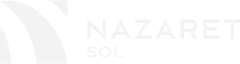 Logo de Nazaret Hoteles Sol en blanco con fondo transparente.
