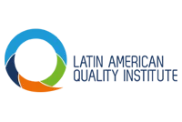 Logo con c&iacute;rculo azul, verde y naranja y texto "Latin America Quality Institute".