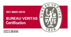 Certificaci&oacute;n ISO 45001:2018 de Bureau Veritas. C&oacute;digo C023.06494.