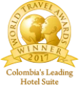 Medalla de los World Travel Awards, con "Winner 2017" en su dise&ntilde;o.