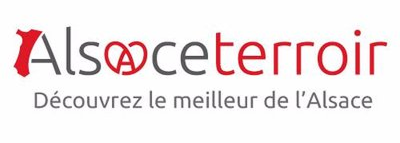 Logo "Alsace Terroir", slogan: "D&eacute;couvrez le meilleur de l'Alsace".