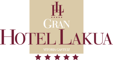 Logotipo del Gran Hotel Lakua de Vitoria-Gasteiz, con cinco estrellas.