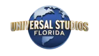 Logotipo de Universal Studios Florida con un globo azul.