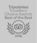 Logo de los Travellers' Choice Awards 2025 de TripAdvisor.