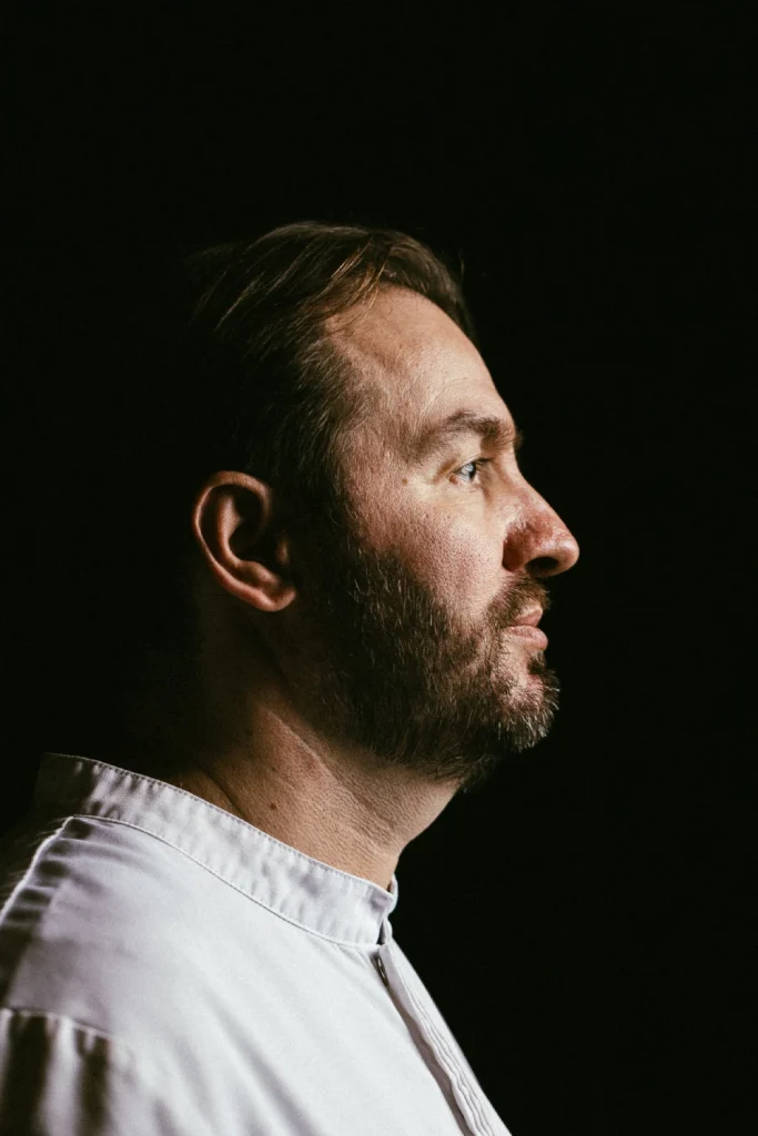 Chef Vitor Matos, the MICHELIN starred Chef behind Kanjiru, an omakase restaurant in Torel Private Collection, an intimate five-star artistic hotel in Porto, Portugal