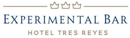 Logotipo del Experimental Bar del Hotel Tres Reyes, con tres coronas arriba.