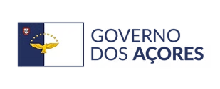 Logotipo do Governo dos A&ccedil;ores com bandeira e &aacute;guia dourada.