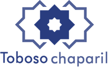 El logo de Toboso Chaparil con estrella azul decorativa.