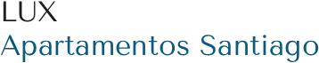 Icono y texto: "Apartamentos Santiago".