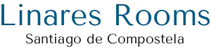 Texto "Linares Rooms - Llegue como hu&eacute;sped, salga como amigo".