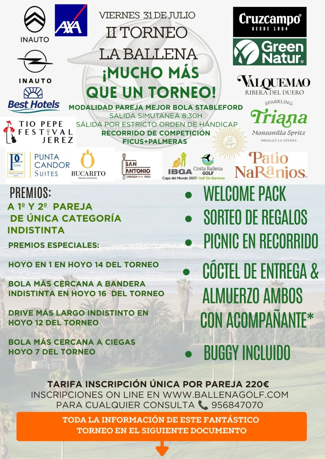 Punta Candor Suites Sponsors the Latest Edition of the La Ballena Tournament at Costa Ballena Golf - HACE