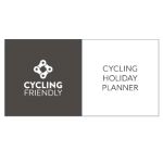 Logos &ldquo;Cycling Friendly&rdquo; y &ldquo;Cycling Holiday Planner&rdquo; en fondo blanco y gris