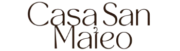 Casa San Mateo - Logotipo en texto elegante.