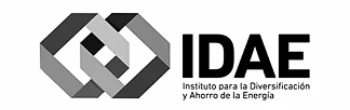 Logo del IDAE: Instituto para la Diversificaci&oacute;n y Ahorro de la Energ&iacute;a.