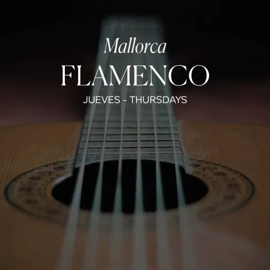 Mallorca Flamenco, jueves: tablao de guitarra y cartel del evento
