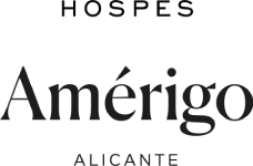 Logotipo &ldquo;Am&eacute;rica&rdquo; con texto &ldquo;Alicante&rdquo; en fondo oscuro.