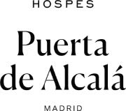 Entrada &ldquo;Puerta de Alcal&aacute;&rdquo; con letrero &ldquo;HOSPES&rdquo; y &ldquo;Madrid&rdquo;