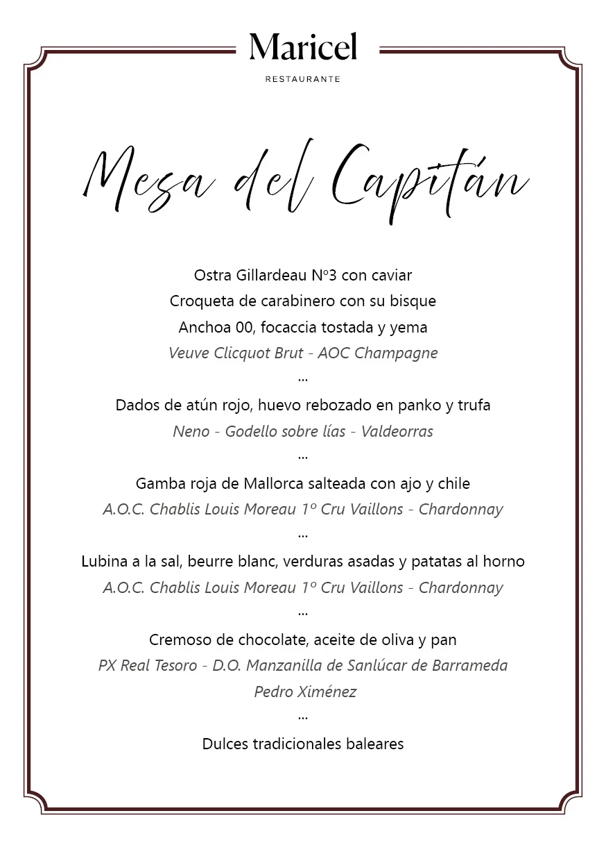 Mallorca | Mesa del capit&aacute;n - Hospes Hotels