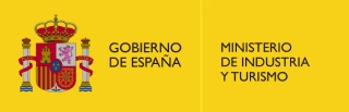 Escudo de Espa&ntilde;a junto al texto del Ministerio de Industria y Turismo.
